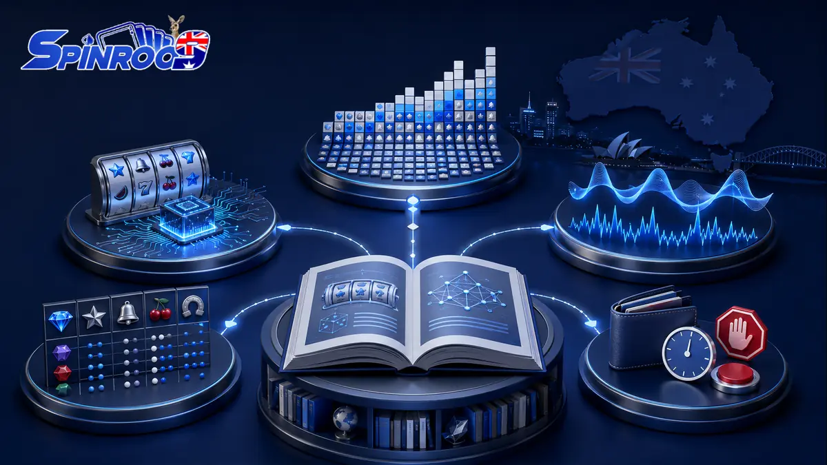 Reading path connecting online pokies RNG RTP volatility paytables and near-miss guides